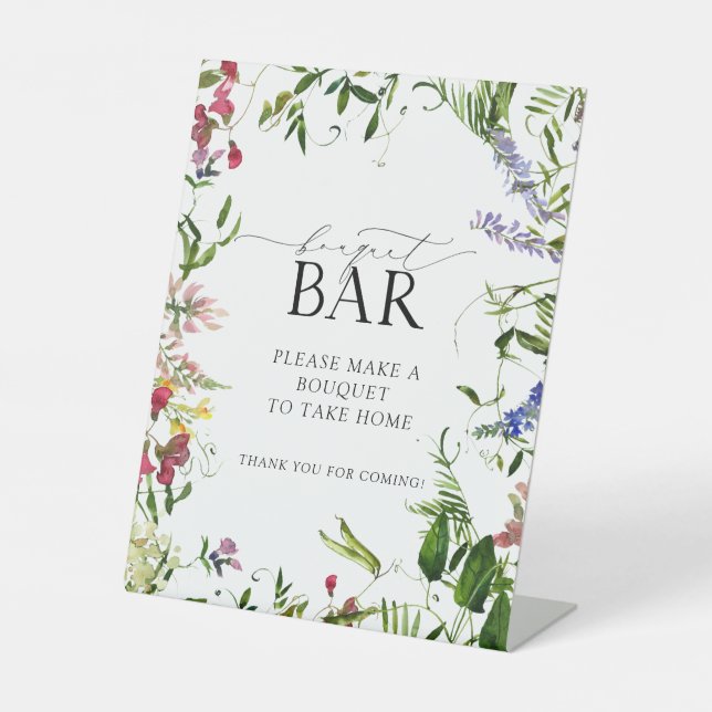 Expositor En L Bar Bouquet con flores silvestres de verano (Anverso)