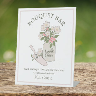 Expositor En L Bar Bouquet construye tu propia novia de flores