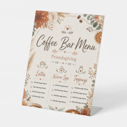 Expositor En L Bar de Café Friendsgiving