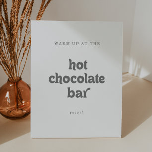 Expositor En L Bar de Chocolate Caliente Simple Formal