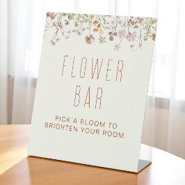 Expositor En L Bar de flores Baby Shower Boho Moda Wildflower