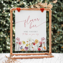 Expositor En L Bar de flores silvestres y mariposas Bouquet Favor