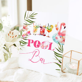Expositor En L Bar de la piscina cócteles fiestas Flamingo pool