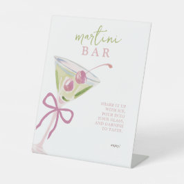 Expositor En L Bar de Martini Chic Bridal Shower Moderna