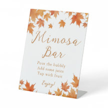 Bar de Mimosa para Despedida de Soltera de Otoño
