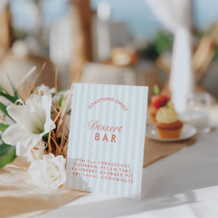 Expositor En L Bar de postres Bachelorette azul vintage y roja