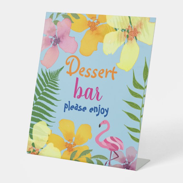 Expositor En L Bar de Postres Luau (Anverso)