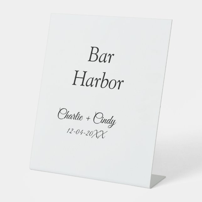 Expositor En L Bar Harbour soltería boda de novias (Anverso)