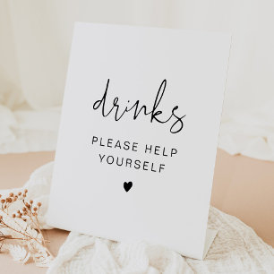 Expositor En L Bar sencillo y moderno de bebidas Minimalistas