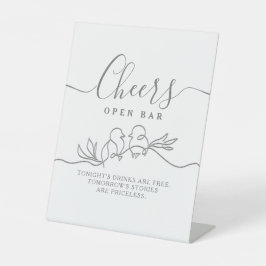 Expositor En L Barra de apertura de Boda de caligrafía