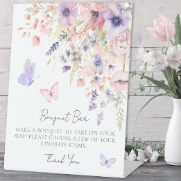 Expositor En L Barra de flores de mariposa silvestre Bouquet