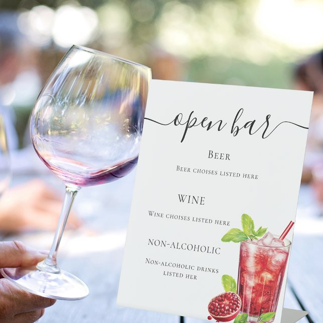 Expositor En L Barra de menú bebida roja (Subido por el creador)