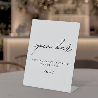 Expositor En L Barra Libre de Boda Minimalista
