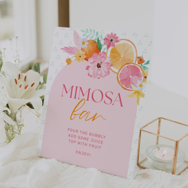 Expositor En L Barra Mimosa Mimosa Squeeze Bridal Shower (Subido por el creador)