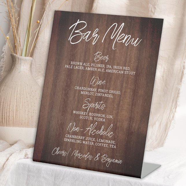 Expositor En L Barra personalizada del menú de bebidas Bodas rusa (Subido por el creador)