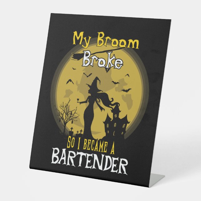 Expositor En L Bartender Witch Halloween (Anverso)