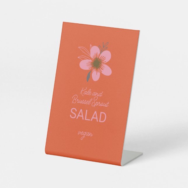 Expositor En L Base de personalizable para menús y alimentos Fies (Anverso)