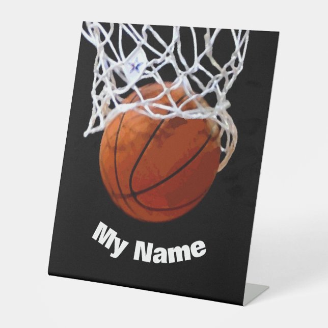 Expositor En L Basketball Your Name Custom (Anverso)