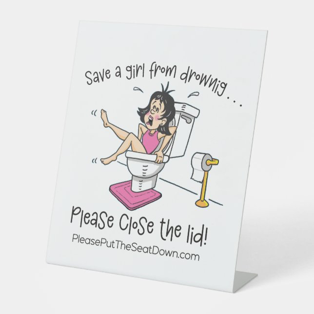 Expositor En L Bathroom Sign (Anverso)