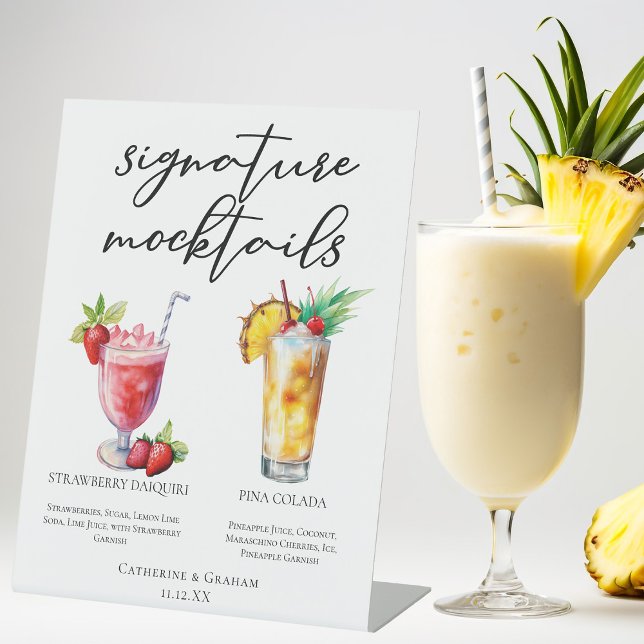 Expositor En L Beach Mocktails Strawberry Daiquiri Piña Colada (Subido por el creador)
