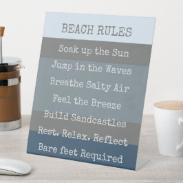 Expositor En L Beach Rules Colorblock moderno