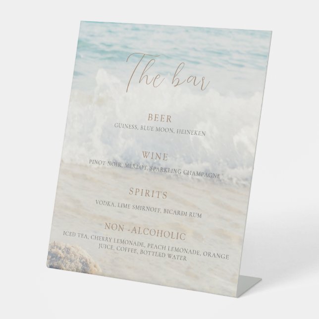 Expositor En L Beach Wedding Invitation Seaside/Oceanside Wedding (Anverso)