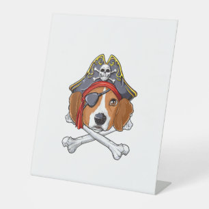 Expositor En L Beagle Pirate Costume Jolly Roger Bandera Cruz de 
