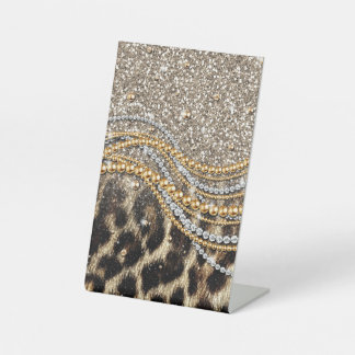 Expositor En L Beautiful Trendy Leopard Faux Animal Print