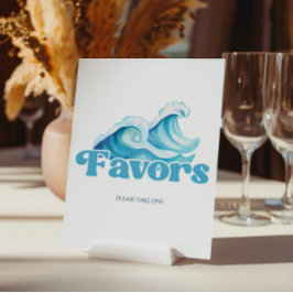 Expositor En L Bebé a bordo Baby Shower favorece el Rótulo