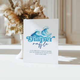 Expositor En L Bebé a bordo de Baby Shower Diaper Raffle