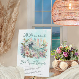 Expositor En L Bebé a bordo Tropical Surfing Late Night Diapers