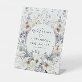 Expositor En L Bebé de mariposa de flores de estilo Art Nouveau