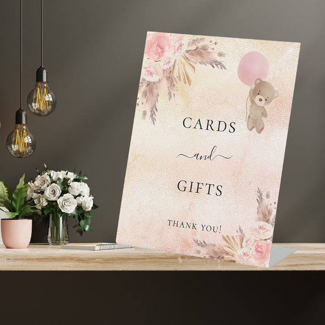 Expositor En L Bebé ducha pampas césped tarjetas de peluche ruido (Subido por el creador)