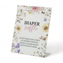 Bebé en el pañal de Bloom Raffle 8x10 mesa superio