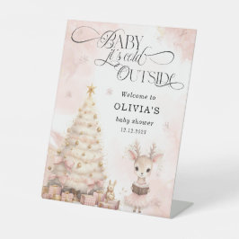 Expositor En L Bebé, hace frío fuera del venado Bienvenidos a Bab