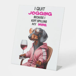 Expositor En L Bebedor de Vino Dachshund