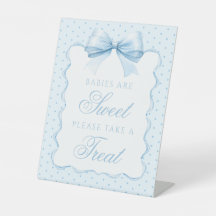 Bebés azules, un signo de ducha de bebé dulce