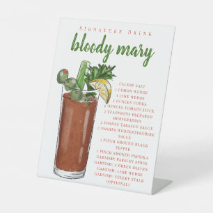 Expositor En L Bebida de la receta de Mary sangrienta