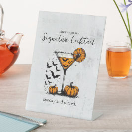 Expositor En L Bebida de marca de calabaza Martini