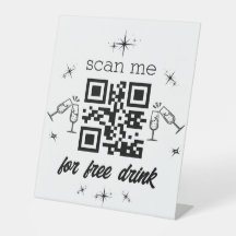 bebida libre código qr moda elegante