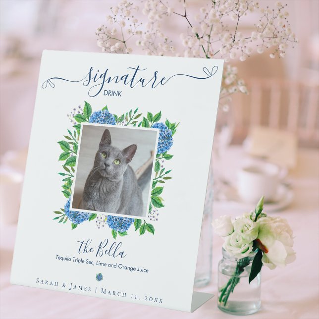 Expositor En L Bebida Personalizada Bodas Hydrangeas 1 Foto Masco (Subido por el creador)