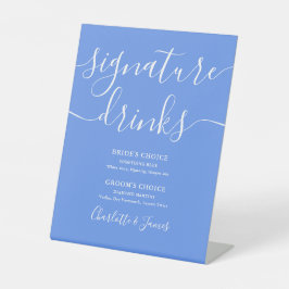 Expositor En L Bebidas con Boda moderno de Cornflower Blue