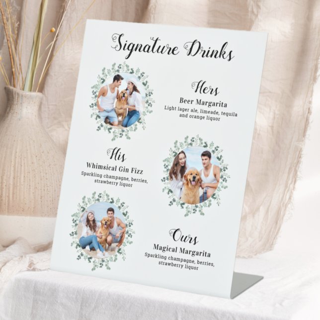 Expositor En L Bebidas con firma Boda Mascota elegante 3 fotos (Subido por el creador)