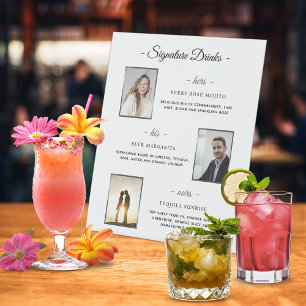Expositor En L Bebidas con Firma Personalizada Fotos de Boda de P