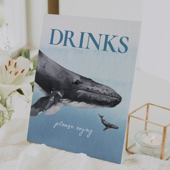 Expositor En L Bebidas De Baby Shower Bajo El Océano Marino (Subido por el creador)