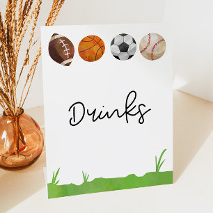 Expositor En L Bebidas de baloncesto de fútbol deportivo