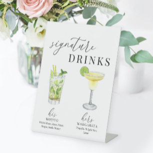 Expositor En L Bebidas de color acuático moderno y elegante