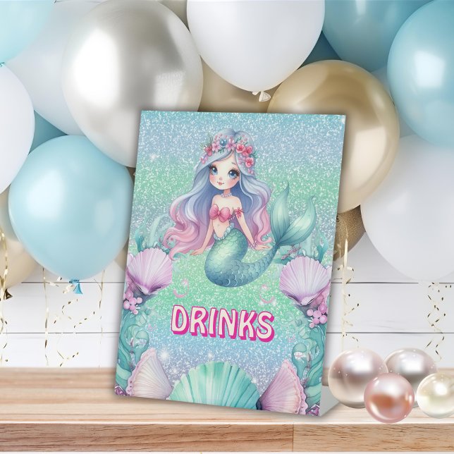 Expositor En L Bebidas de cumpleaños de sirena morada brillantes (Subido por el creador)