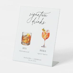 Expositor En L Bebidas de firma de cócteles contemporáneos