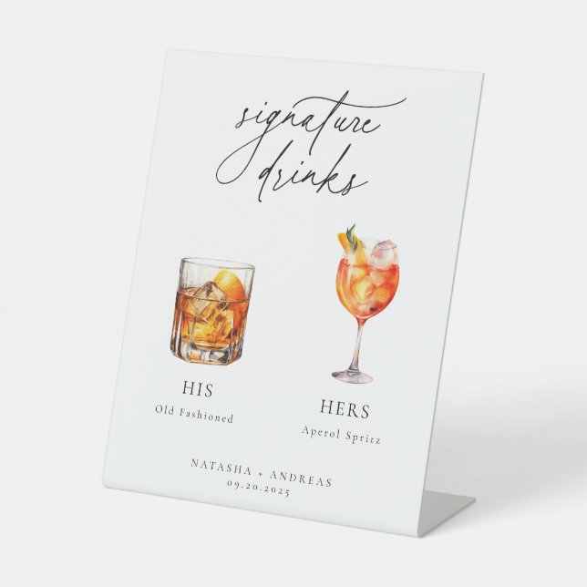 Expositor En L Bebidas de firma de cócteles contemporáneos (Anverso)